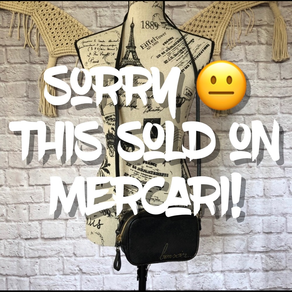 ZARA BLACK “BONSOIR” MINI CROSSBODY BAG